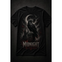 Koszulka Midnight Ritual - czarna z nadrukiem